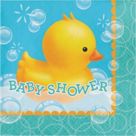 Eendjes Baby Shower Servetten