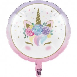Baby Unicorn Folie Ballon - (45 cm)