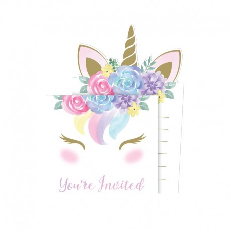 Baby Unicorn Uitnodigingen Online Bestellen