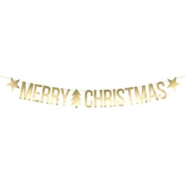 Banner Merry Christmas Dorado 10.5x150 cm