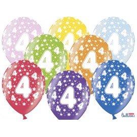 Ballonnen Aantal 4 Ronde 32 cm