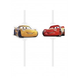 Cars 3 Rietjes - 4 stuks