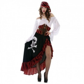 Piraten Bandana Meisjeskostuum voor Volwassenen