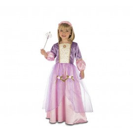 Paarse prinses kostuums voor kinderen
