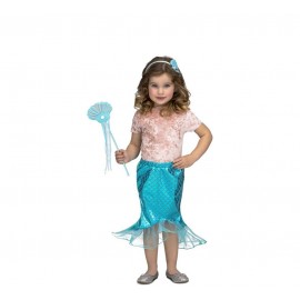 Blauwe Ariel Kinder Tutu