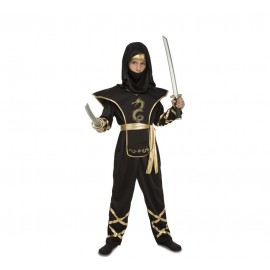 Zwarte Ninja-kostuums voor kinderen