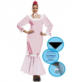 Madrileña Kostuums - Wit Madrileña Kostuum voor Vrouwen Volwassenen
