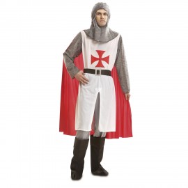 Middeleeuws ridderkostuum voor volwassenen met mantel
