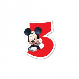 Mickey Mouse nr. 3 Kaars