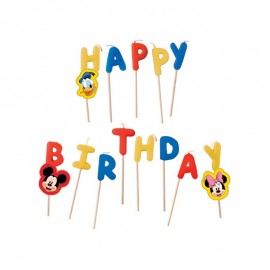Mickey Mouse 'Happy Birthday' Kaarsen