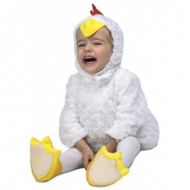 Baby wit pluche kuiken kostuums voor kinderen