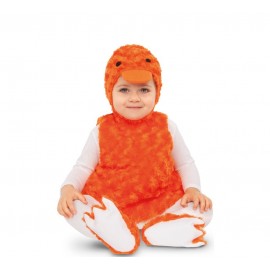 Baby oranje pluche eendje kostuums voor kinderen
