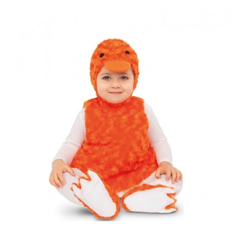 Baby oranje pluche eendje kostuums voor kinderen