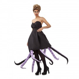 Zwarte Octopus Dame Volwassene Kostuum