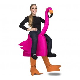 Ride-On Flamingo Kostuums voor Volwassenen