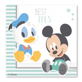 Baby Mickey & Donald Servetten - 20 stuks (33 cm)