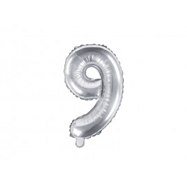 Folieballon Nummer 9-vorm 40cm