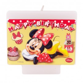 Minnie Mouse Happy Birthday Kaars