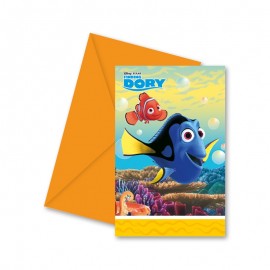 Finding Dory Uitnodigingen - 6 stuks