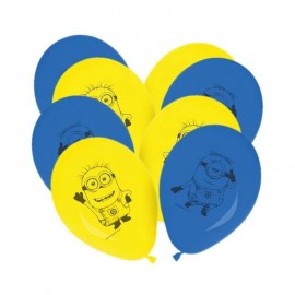 Minions Ballon Set - 8 stuks (28 cm)