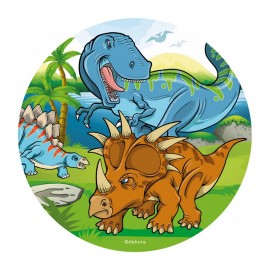 Dinosaurus Eetbare Print - (20 cm)
