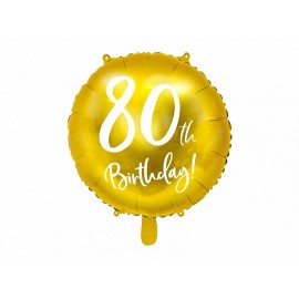 80 Jaar Gouden Metalen Ballon
