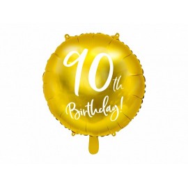 Gouden Metallic Ballon 90 jaar
