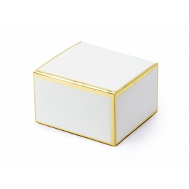 Witte Doosjes met Gouden Randjes - 10 Stuks