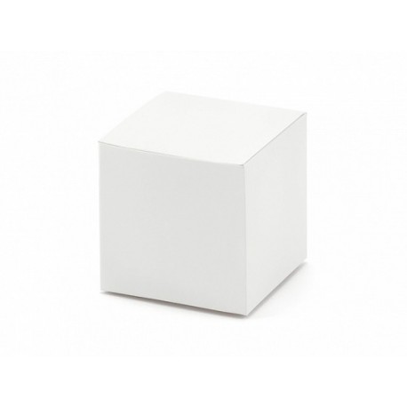 Vierkante Witte Papieren Doosjes - 10 Stuks