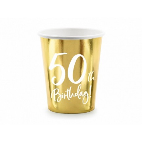 6 glazen 50 Verjaardag Dorado 220 ml