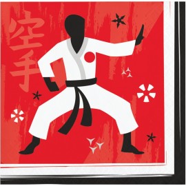 Karate Servetten - 16 stuks (25 cm)