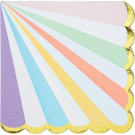 Pastel Gekleurd Servetten - 20 stuks (33 cm)