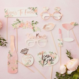 10 Floral Team Bride Photocall-accessoires