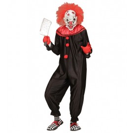 Dodelijke zwarte clown kostuums voor volwassenen