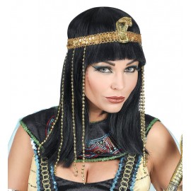 Egyptische Keizerin Pruik met Hoofdband