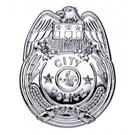 Zilveren Politie Badge