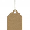 6 Tarjetas Kraft con Cuerda