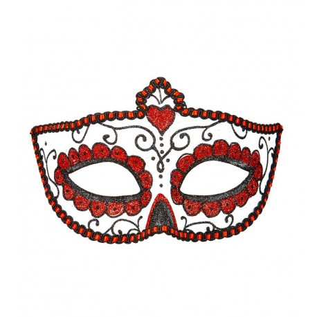 Dag van de Doden Glitter Masker