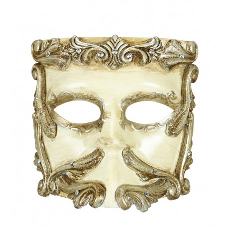 Ivoor Casanova Masker met Strass steentjes Luxe