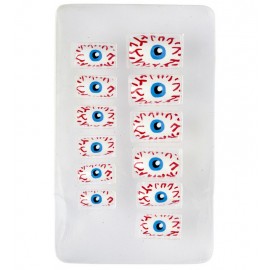 Set van 12 zelfklevende ogen vingernagels