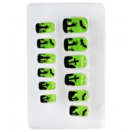 Set van 12 betoverende fluorescerende vingernagels