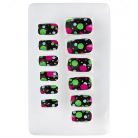 Set van 12 Neon Ball Nails