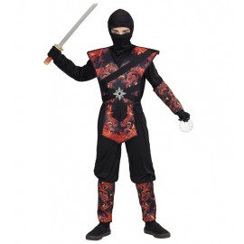 Flaming Dragon Ninja Costume voor kinderen