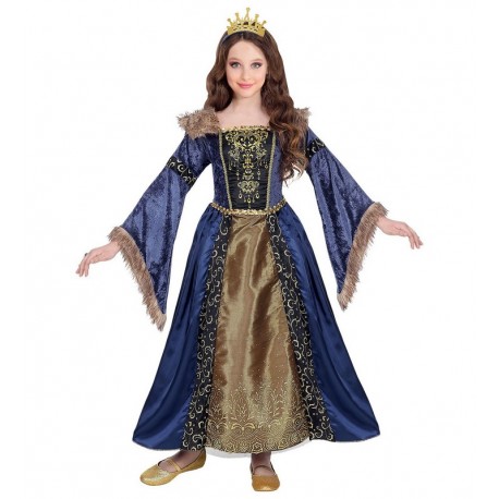 Middeleeuwse koningin kostuums voor meisjes