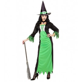 Chique groene heksenkostuums voor vrouwen