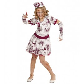 Zombie verpleegster kostuums voor kinderen