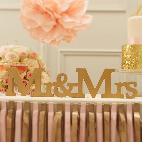 Letras para Bodas de Madera Mr y Mrs