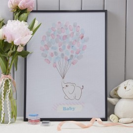 Baby Shower Vingerafdruk Schilderij