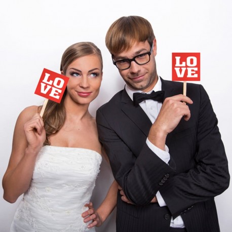 2 Carteles para Photocall con LOVE