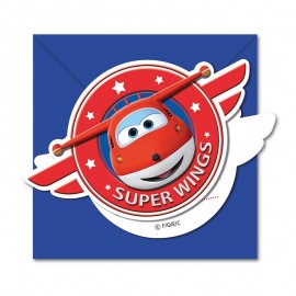 Super Wings Uitnodigingen - 6 stuks